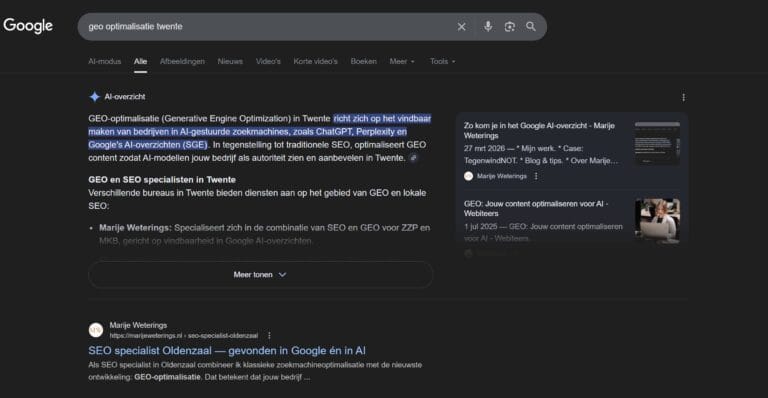 GEO Optimalisatie Twente